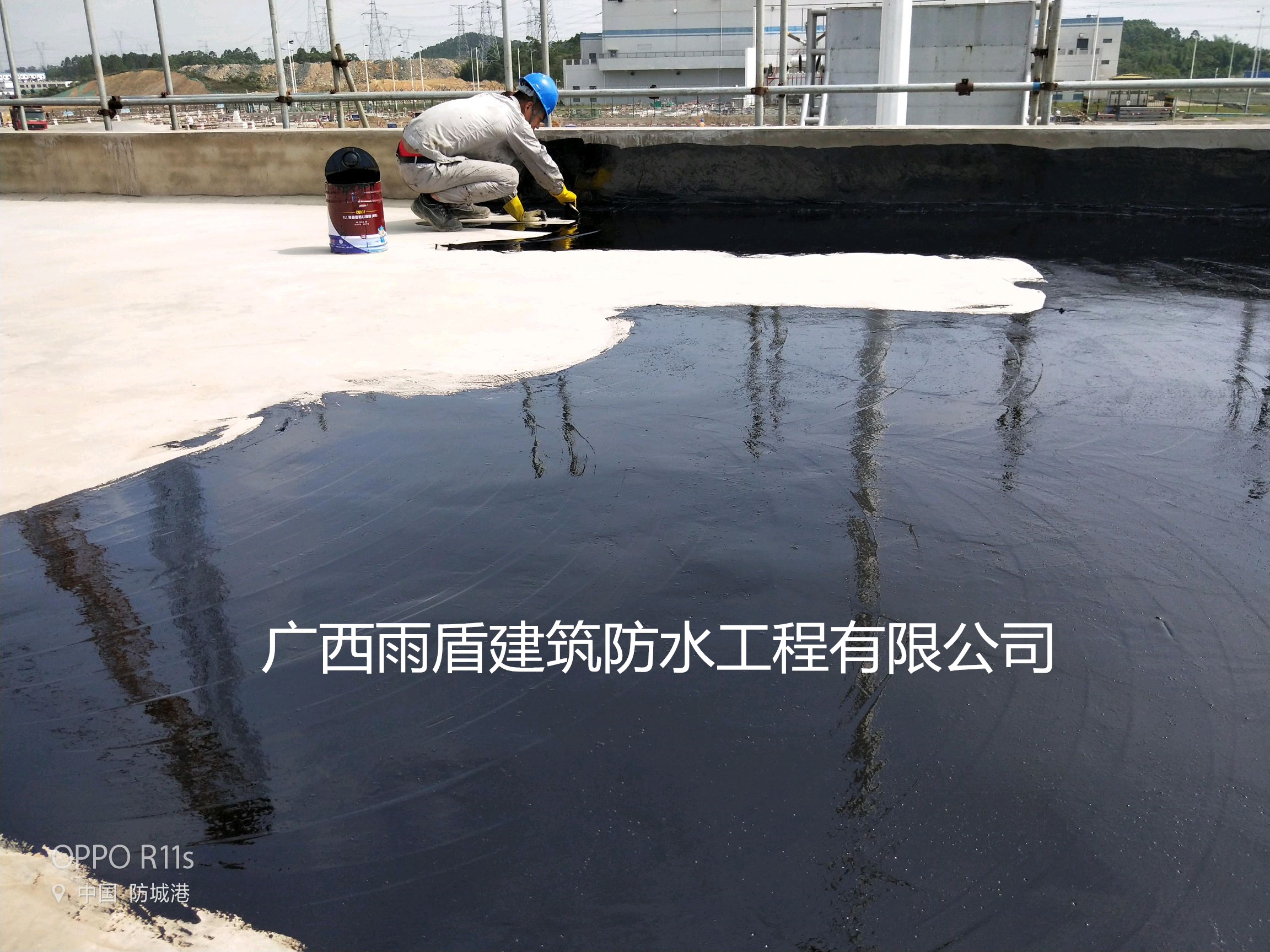 防城港市國(guó)家核電站屋面聚氨酯施工